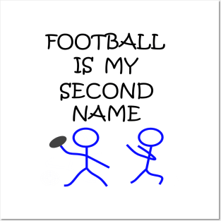 Stick Figure Football Posters and Art